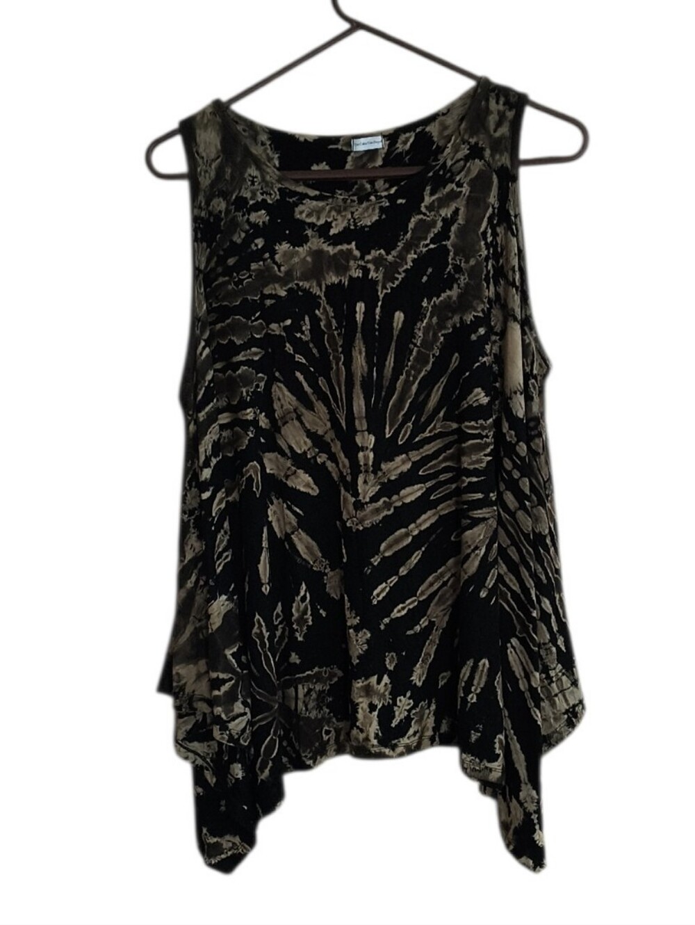 The Collection Royal Tie Dye Sleeveless Tunic/Beach Cover Up Size L?